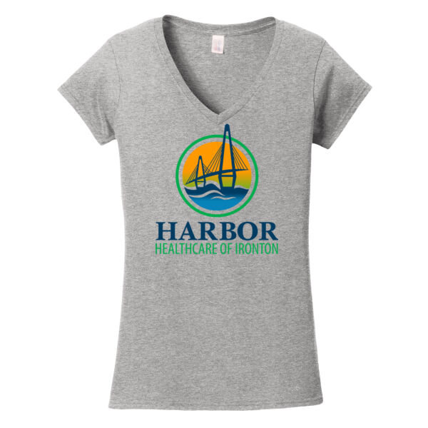 HH - Softstyle ® Ladies Fit V Neck T Shirt Thumbnail