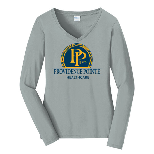 PP - Ladies Long Sleeve Fan Favorite V Neck Tee Thumbnail
