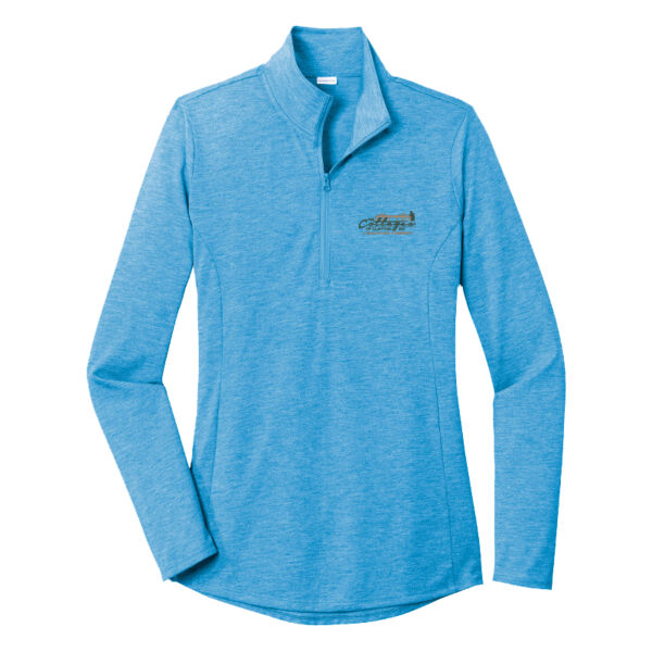 TC - Ladies PosiCharge ® Tri Blend Wicking 1/4 Zip Pullover Thumbnail