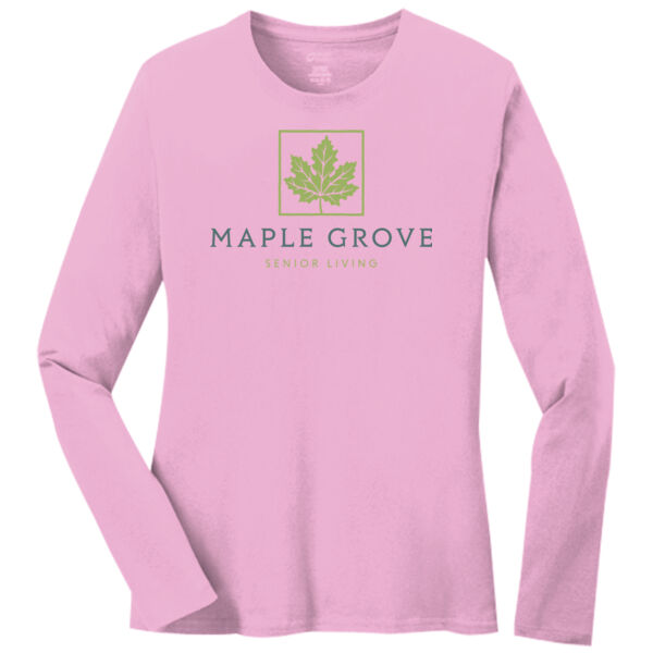 MG - Ladies Long Sleeve Core Cotton Tee Thumbnail