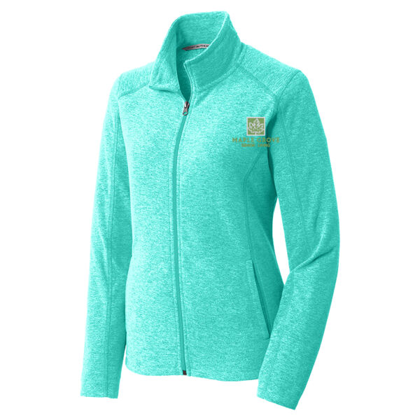 MG - Ladies Heather Microfleece Full Zip Jacket Thumbnail