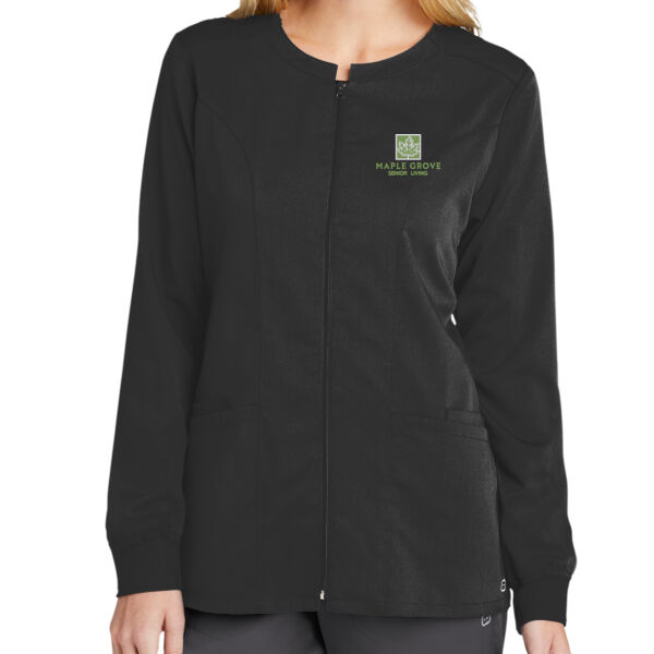 MG - Women's Premiere Flex Full Zip Scrub Jacket Thumbnail