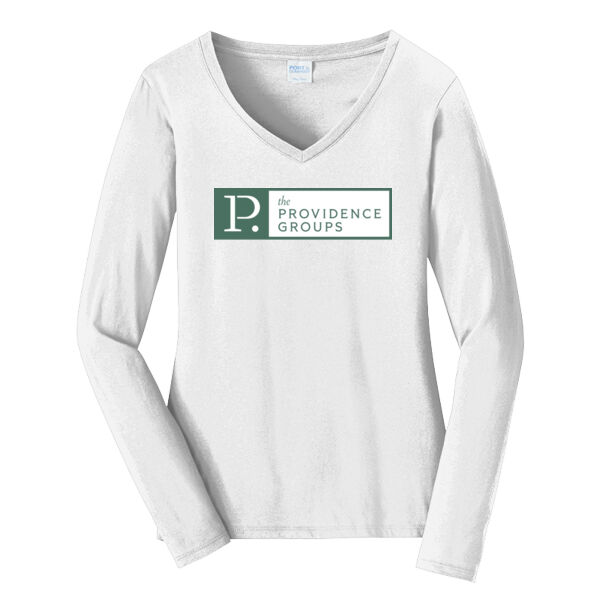 PG - Ladies Long Sleeve Fan Favorite V Neck Tee Thumbnail