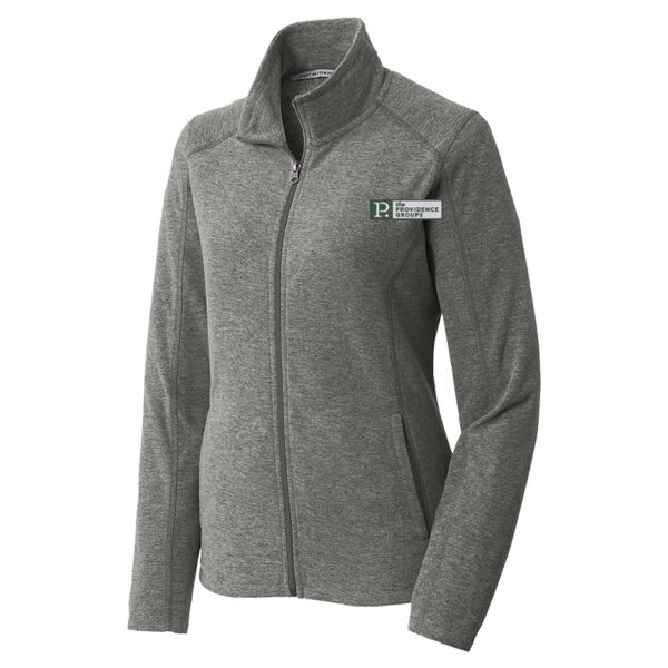 PG - Ladies Heather Microfleece Full Zip Jacket Thumbnail