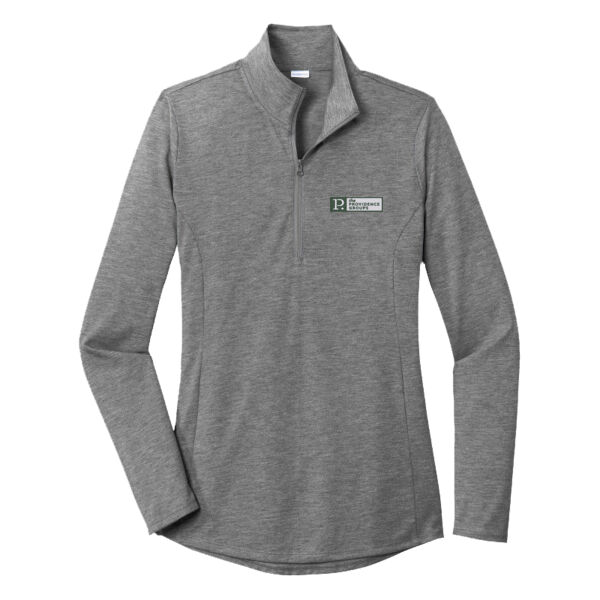 PG - Ladies PosiCharge ® Tri Blend Wicking 1/4 Zip Pullover Thumbnail