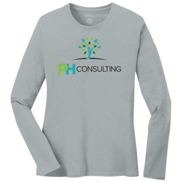PHC - Ladies Long Sleeve Core Cotton Tee Thumbnail