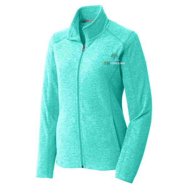PHC - Ladies Heather Microfleece Full Zip Jacket Thumbnail