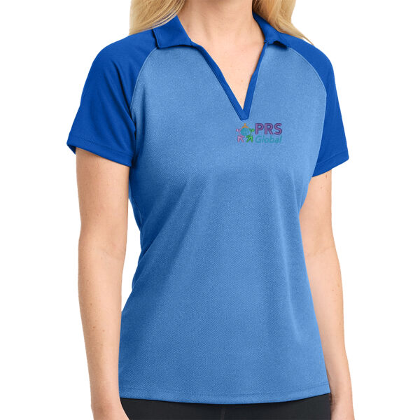 PRS - Ladies PosiCharge ® RacerMesh ® Raglan Heather Block Polo Thumbnail