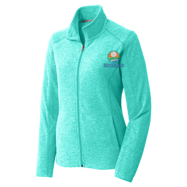 BD - Ladies Heather Microfleece Full Zip Jacket Thumbnail