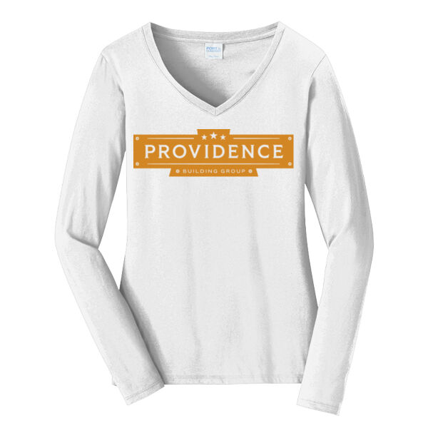 PBG - Ladies Long Sleeve Fan Favorite V Neck Tee Thumbnail